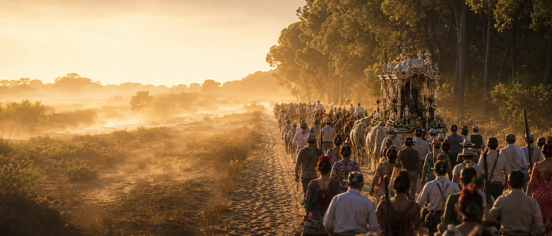 Panorámica del camino rociero