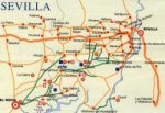 Plano de Caminos de Sevilla