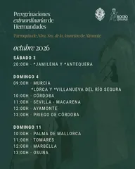Matriz Peregrinaciones octubre