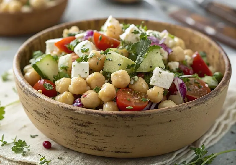 Ensalada de garbanzos. (GURMÉ)